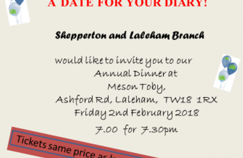 Shepperton and Laleham Annual Dinner 2018