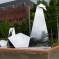 Staines swans sculpture